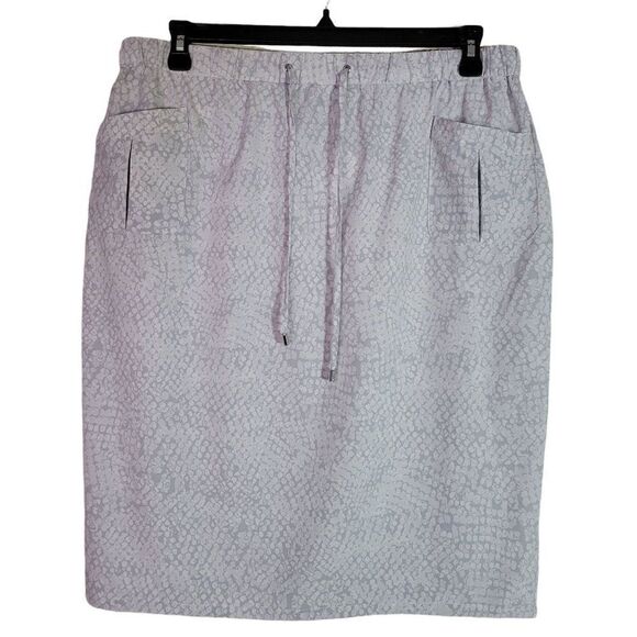 Calvin Klein Gray Lightweight Pencil Skirt (Size XL) - Picture 1 of 5
